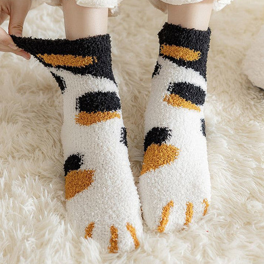 Cat Fleece Socks (6pcs)