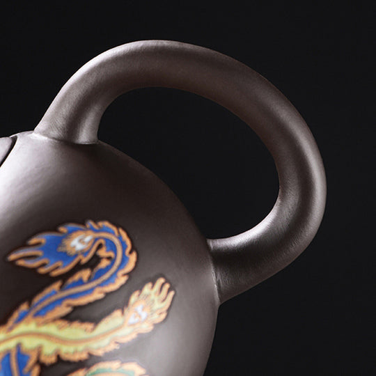 Dragon & Phoenix Color-Shift Chinese Teapot