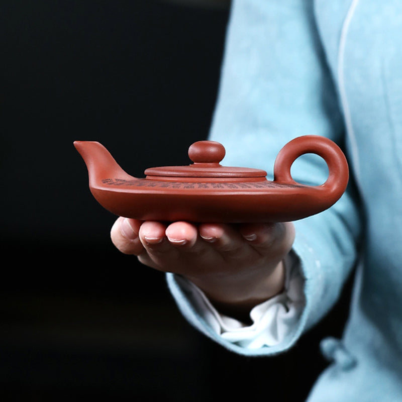 Zen Flat Chinese Teapot