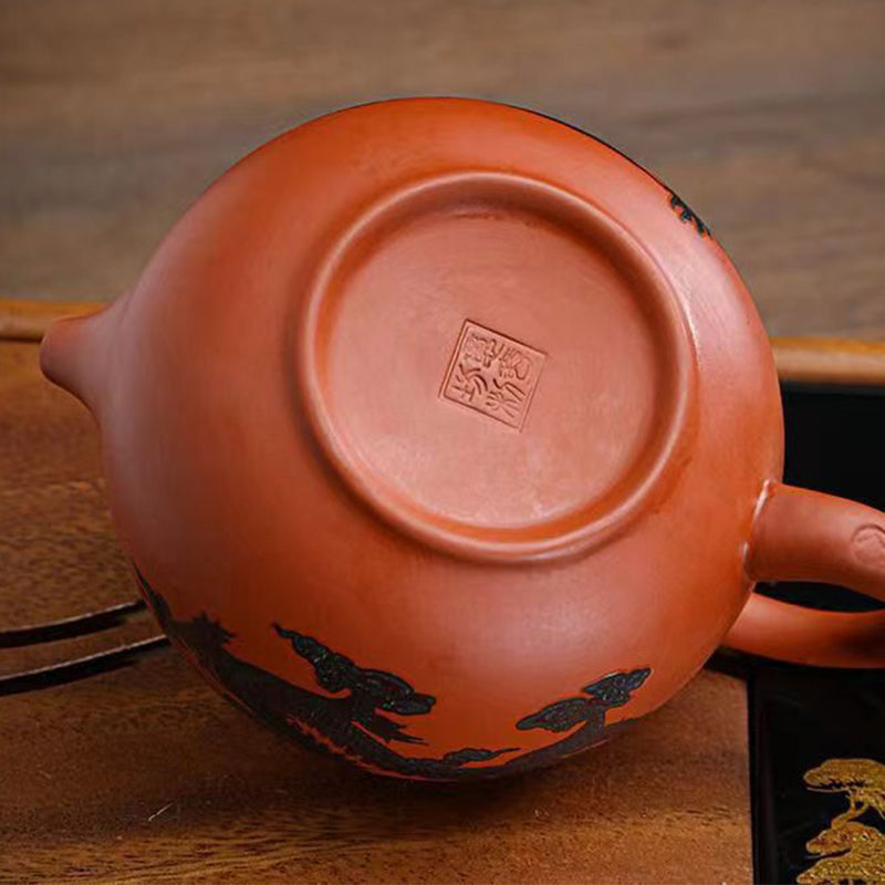 Dragon & Phoenix Color-Shift Chinese Teapot