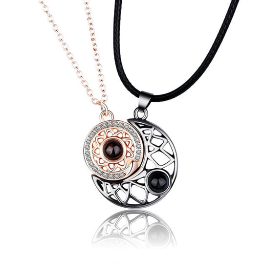 Sun and Moon Projection Necklace