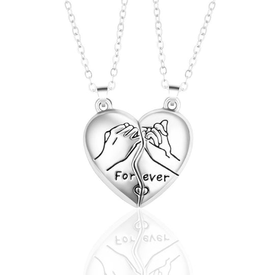 Promise Heart Couple Necklace