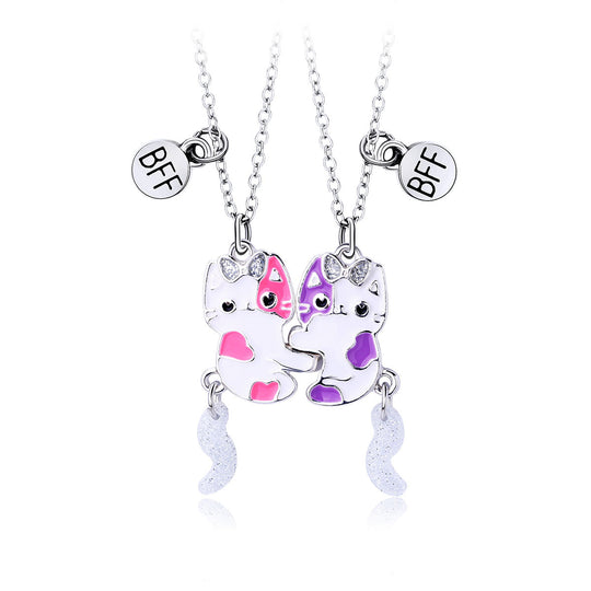 Cute Kitty BFF Necklace