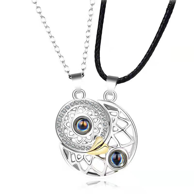 Sun and Moon Projection Necklace