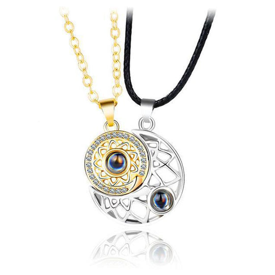 Sun and Moon Projection Necklace