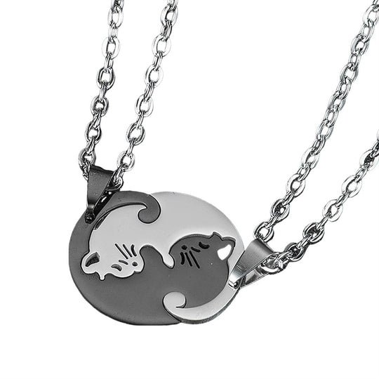 Cuddling Kittens BFF Necklace