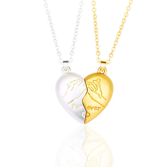 Promise Heart Couple Necklace