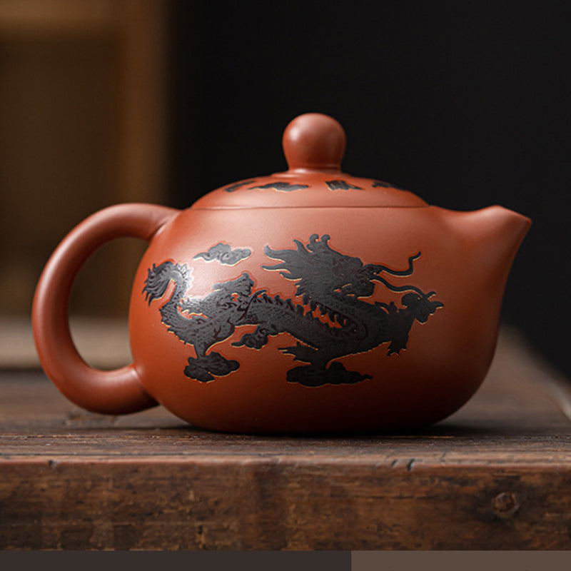 Dragon & Phoenix Color-Shift Chinese Teapot