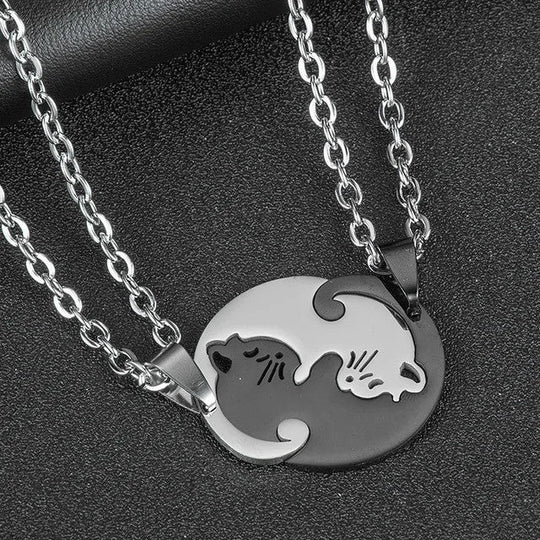 Cuddling Kittens BFF Necklace